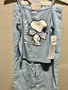 Light Blue Girls' Pajama Set size 8